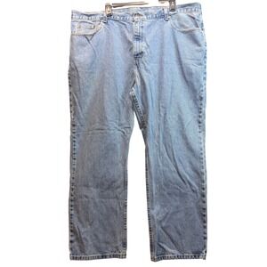 George Regular Fit Jean Mens 46x30 Blue Medium Wash Cotton Denim Casual Straight